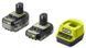 Ryobi Набор аккумулятора и зарядного устройства RC18120-242X ONE+, 18В, 2А&bull;ч+4А&bull;ч, ЗУ Lithium+