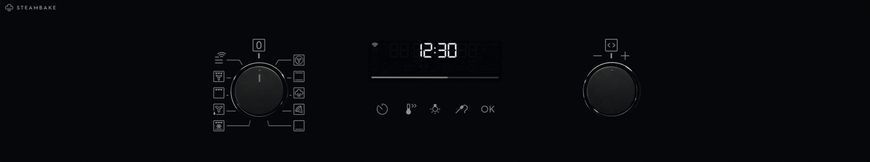 Electrolux Духова шафа електрична, 72л, A+, пара, дисплей, конвекція, телескопічні напрямні, чорний (374369) LOD6C77WZ фото