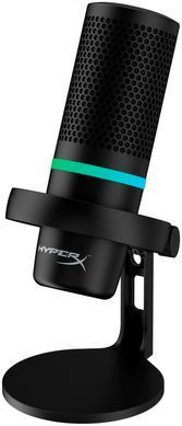 Мікрофон геймінговий HyperX DuoCast, Omni/Bi, USB-A, 2м, NGenuity, RGB, чорний (361390) 4P5E2AA фото