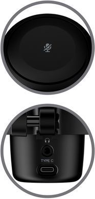 Мікрофон геймінговий HyperX DuoCast, Omni/Bi, USB-A, 2м, NGenuity, RGB, чорний (361390) 4P5E2AA фото