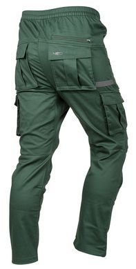 Штани робочі NEO TOOLS 81-286, джогери OUTDOOR, зелені, бавовна XXL