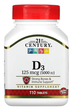 D3 125 mcg (5000 IU) - 110 softgels