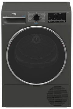 Beko Сушильная машина тепловой насос, 8кг, A++, 60см, дисплей, серый B3T68239MG фото