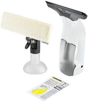 Пилосос Karcher віконний WV 1 Plus, вода -0.1л, автон. робота до 25хв, вага-0.5кг, білий (388553)
