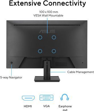 Монітор Asus 27" VA279HG D-Sub, HDMI, Audio, IPS, 120Hz, 1ms, sRGB 99%, AdaptiveSync (389226) 90LM04J1-B02371 фото