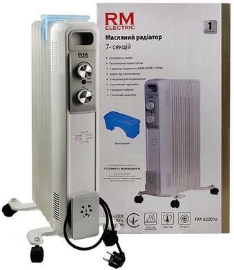 Масляний радіатор Stanley RM Electric, 7 секцій, 1500 Вт, 15 м2 (358143)
