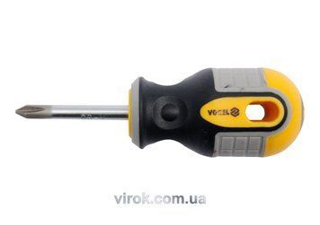 Отвертка крестовая VOREL: "Philips" PH1 х 38 мм. Cr-V
