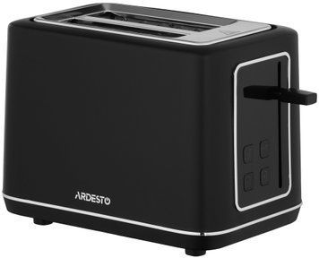 Тостер ARDESTO Elegance T-K301E 800 Вт, LED дисплей, пластик, черный (362335) T-K301E фото