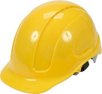 Каска для защиты головы YATO желтая из пластика ABS