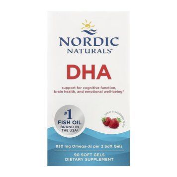DHA - 90 softgels Nordic Naturals / ДГК (Докогексаеновая кислота)