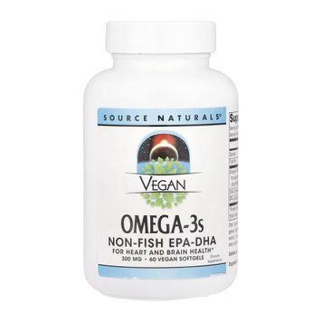 Веганская Омега-3 Source Naturals EPA-DHA 300 мг (60 капсул)