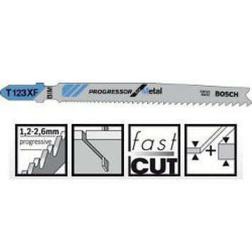 Пиляльне полотно Bosch Progressor for Metal T 123 XF 1шт(2608638700)