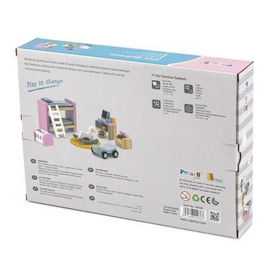 Дерев'яні меблі для ляльок PolarB Дитяча кімната (44036) dt_13037 фото