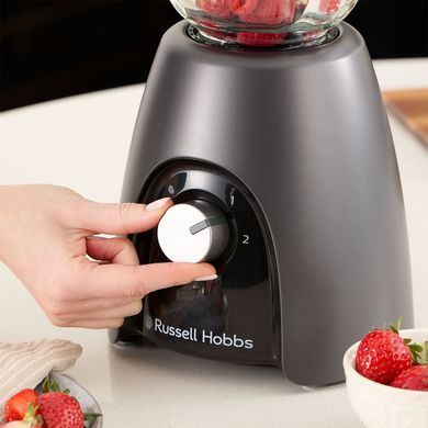 Russell Hobbs Блендер стаціонарний Desire Matte Charcoal, 650Вт, чаша-1500мл, чорний (382683) 27121-56 фото