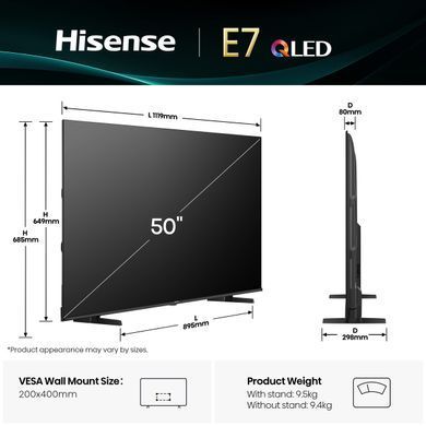 LED-телевизор Hisense 50E7Q (7134224) 20015893 фото
