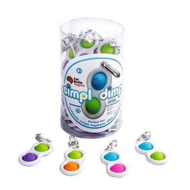 Брелок-антистрес Fat Brain Toys Simpl Dimpl Кнопки 4 кольори в асорт. (F2111ML) dt_13656 фото