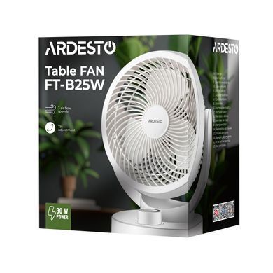 Вентилятор ARDESTO FT-B25W настільний FT-B25W (387417) FT-B25W фото