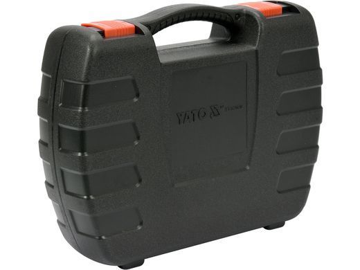 Гайковерт ударный сетевой YATO: 1/4" HEX x1/2" F, 450Вт, 450Нм, 3300 об/мин + 4 головки и кейс YT-82020 фото