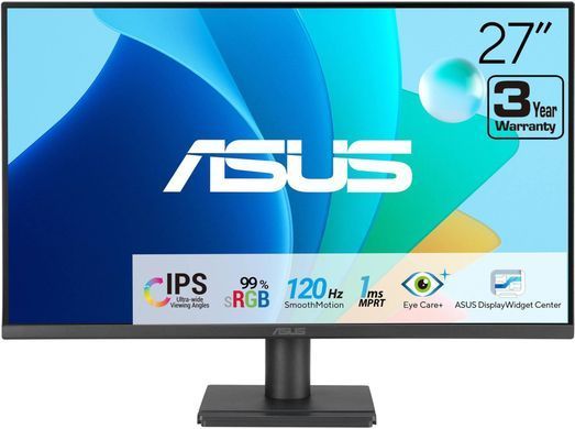 Монітор Asus 27" VA279HG D-Sub, HDMI, Audio, IPS, 120Hz, 1ms, sRGB 99%, AdaptiveSync (389226) 90LM04J1-B02371 фото