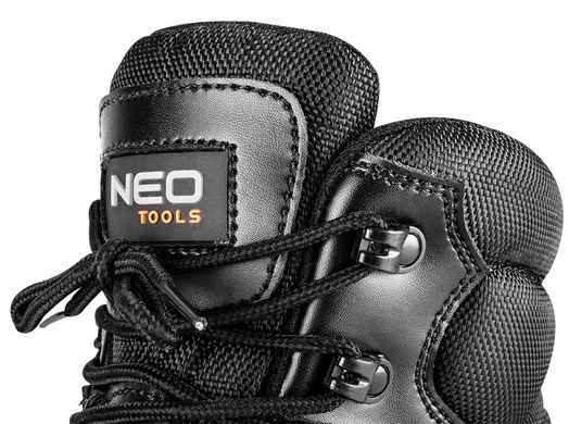 Ботинки рабочие NEO Tools 82-175, высокие, кожа PU и Oxford, S3 SRC, композитный носок, кевларовая стелька, CE 47