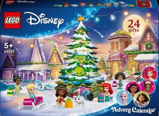Рождественский адвент-календарь 2024 LEGO Disney 253 деталей (43253)