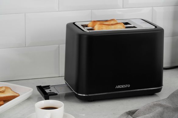 Тостер ARDESTO Elegance T-K301E 800 Вт, LED дисплей, пластик, чорний (362335) T-K301E фото