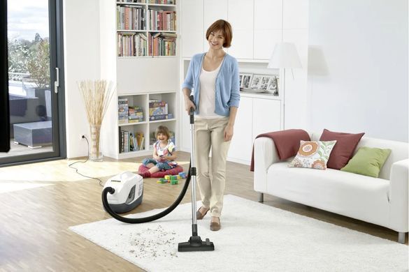 Karcher Пилосос миючий DS 6 Plus, 650Вт, вода -2 л, НЕРА, білий (374648) 1.195-252.0 фото