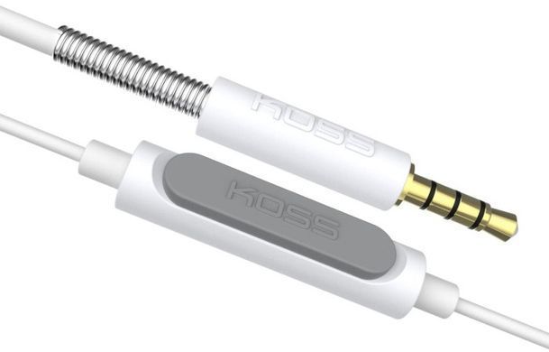 Навушники On-Ear Koss KPH30iW, 3.5 mini-jack, 1.2м, Білий (368951) 195166.101 фото