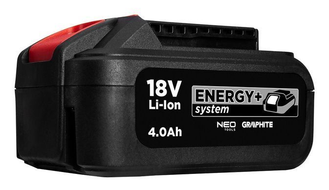 Graphite Аккумулятор Energy+, 18В, 4Ач, 0.64кг