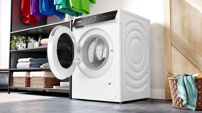 Bosch Пральна машина фронтальна, 10кг, 1600, A, 59см, дисплей, білий (379582) WGB256A0UA фото