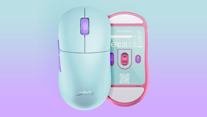 Cherry Xtrfy Мышь M8 WIRELESS Frosty Mint M8W-RGB-MINT фото