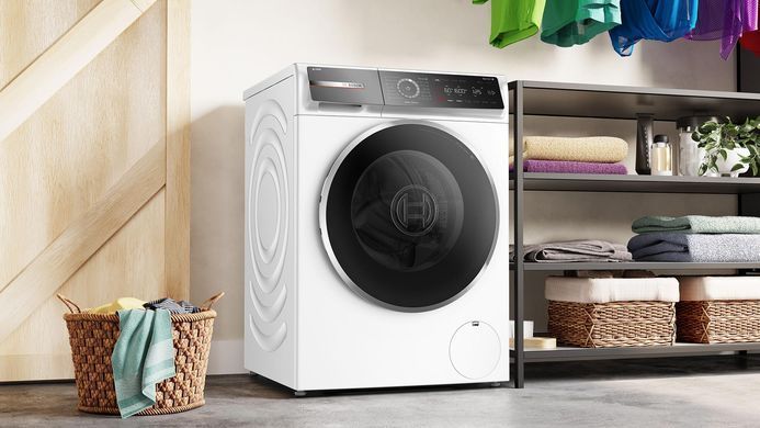 Bosch Пральна машина фронтальна, 10кг, 1600, A, 59см, дисплей, білий (379582) WGB256A0UA фото