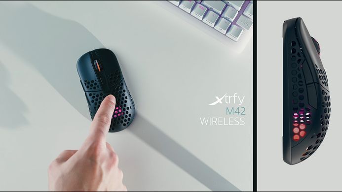 Cherry Xtrfy Мышь M42 WL RGB Black M42W-RGB-BLACK фото