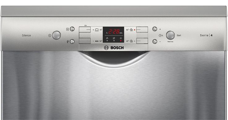 Bosch Посудомийна машина, 12компл., A+, 60см, дисплей, нержавійка (372856) SMS44DI01T фото
