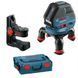 Нівелір лазерний лінійний Bosch GLL 3-50 Р + Тримач BM 1 + Кейс L-Boxx 0601063802