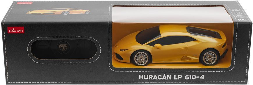 Машинка Rastar Lamborghini Huracan LP610-4 1:24 Желтый