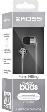 Навушники In-Ear Koss KEB25iW, 3.5 mini-jack, Mic Білий (368952) 189650.101 фото