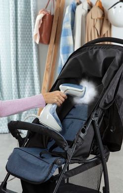 Tefal Відпарювач компактний Pure Tex , 1700Вт, 200мл, постійна пара - 30гр, керам. підошва, блакитний (356640) DT9531E0 фото