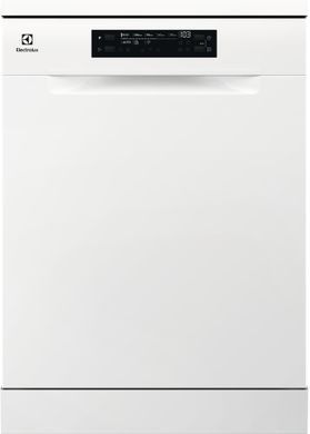 Electrolux Посудомийна машина, 14компл., A+++, 60см, дисплей, інвертор, 3й кошик, білий (377256) SEM94830SW фото