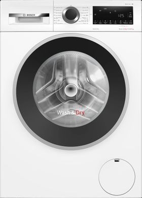 Bosch Прально-сушильна машина фронтальна, 10.5(6)кг, 1400, A, 60см, дисплей, інвертор, білий (383412) WNA25401ME фото