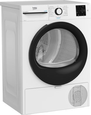 Beko Сушильна машина тепловий насос, 7кг, A++, 54.5см, дисплей, ф-ція ПАР, білий (381106) BM3T37239WB фото