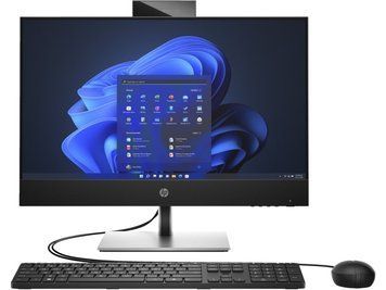 HP Комп'ютер персональний моноблок ProOne 440-G9 23.8" FHD IPS AG, Intel i5-12400T, 8GB, F256GB, UMA, WiFi, кл+м, DOS,чорний (368830) 6B1J7EA фото