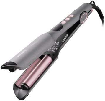 ARDESTO Плойка для створення локонів Pink Touch, 55Вт, 100-200C, кераміка, сірий+рожевий (377972) HC-R350PT фото
