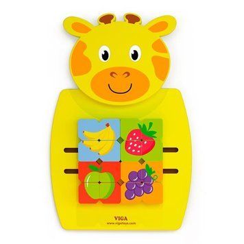 Бизиборд Viga Toys Жираф с фруктами (50680) dt_919 фото