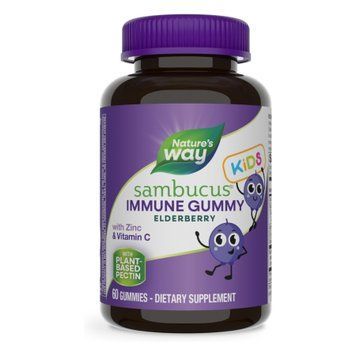 Підтримка імунітету для дітей Nature's Way Immune Gummy бузина з цинком та вітаміном C 60 жувальних цукерок