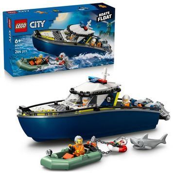 Конструктор LEGO City Преследование на полицейском катере 264 детали (60456)