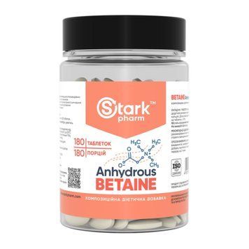 Betaine Anhydrous 500mg - 180 caps Stark Pharm