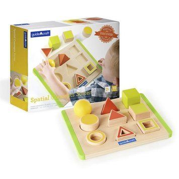 Дерев'яний сортер Guidecraft Manipulatives Фігури в просторі (G6744) dt_2192 фото