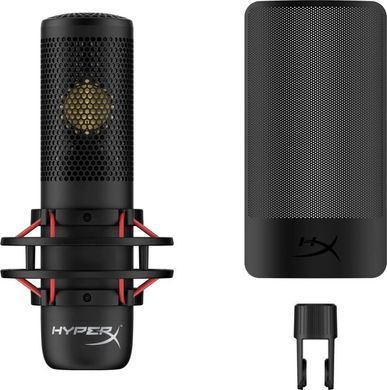 Микрофон геймерский HyperX ProCast, Bi, 3-pin XLR, no cable, з поп-фільтром, черный 699Z0AA фото