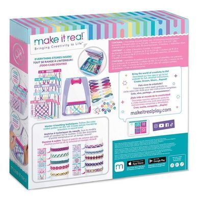 Набір для плетіння браслетів із верстатом Make it Real Найкращі друзі 100 ел. (MR1457) dt_67339 фото